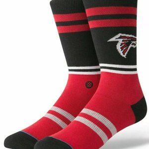 Stance Mens Large Atlanta Falcons Logo Socks NFL Shoes Sz 9-12 New NWT Football